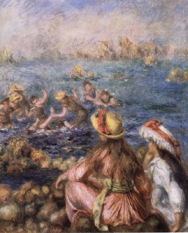 Pierre-Auguste Renoir Baigneuses Sweden oil painting art